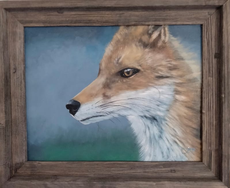 Gray Fox 14x17